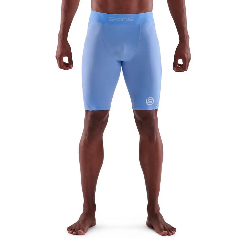 SKINS Men's Series-1 Running/Gym Half Tight Sky Blue