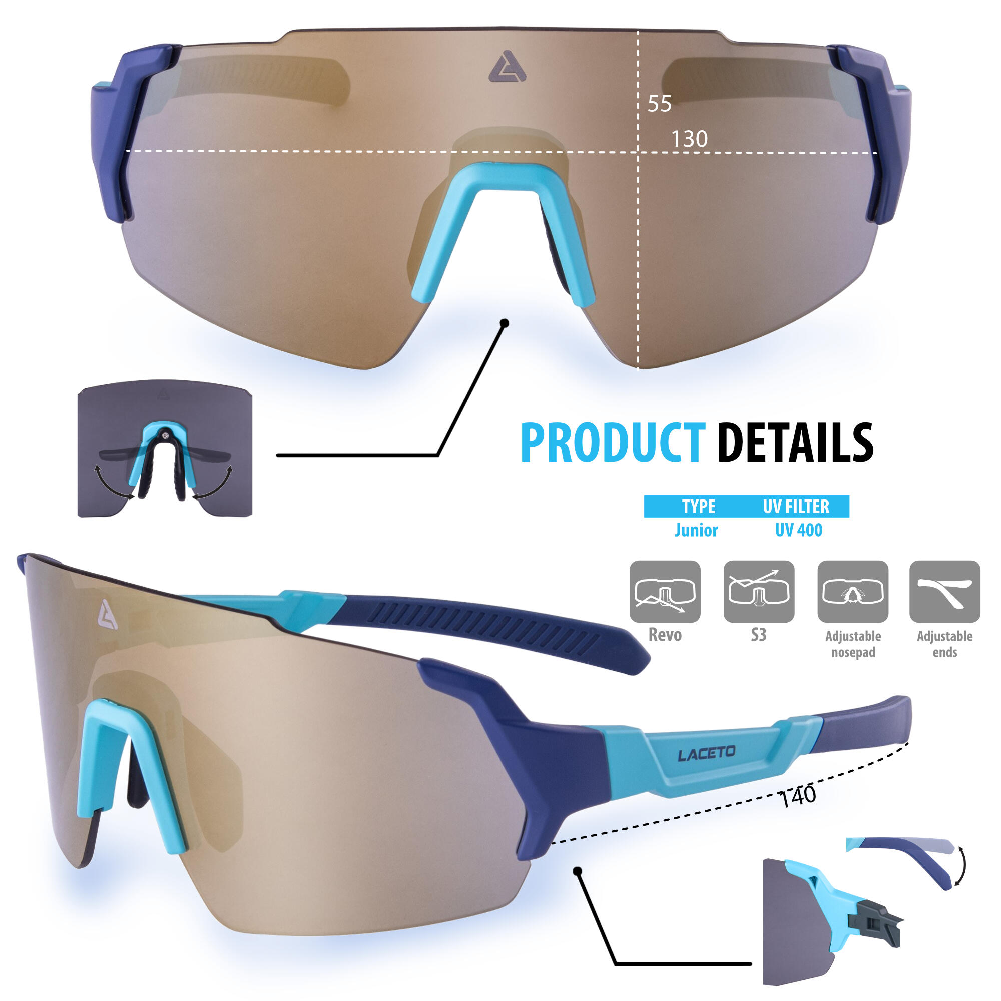 Sonnenbrille Laceto RILEY – Junior 6/6