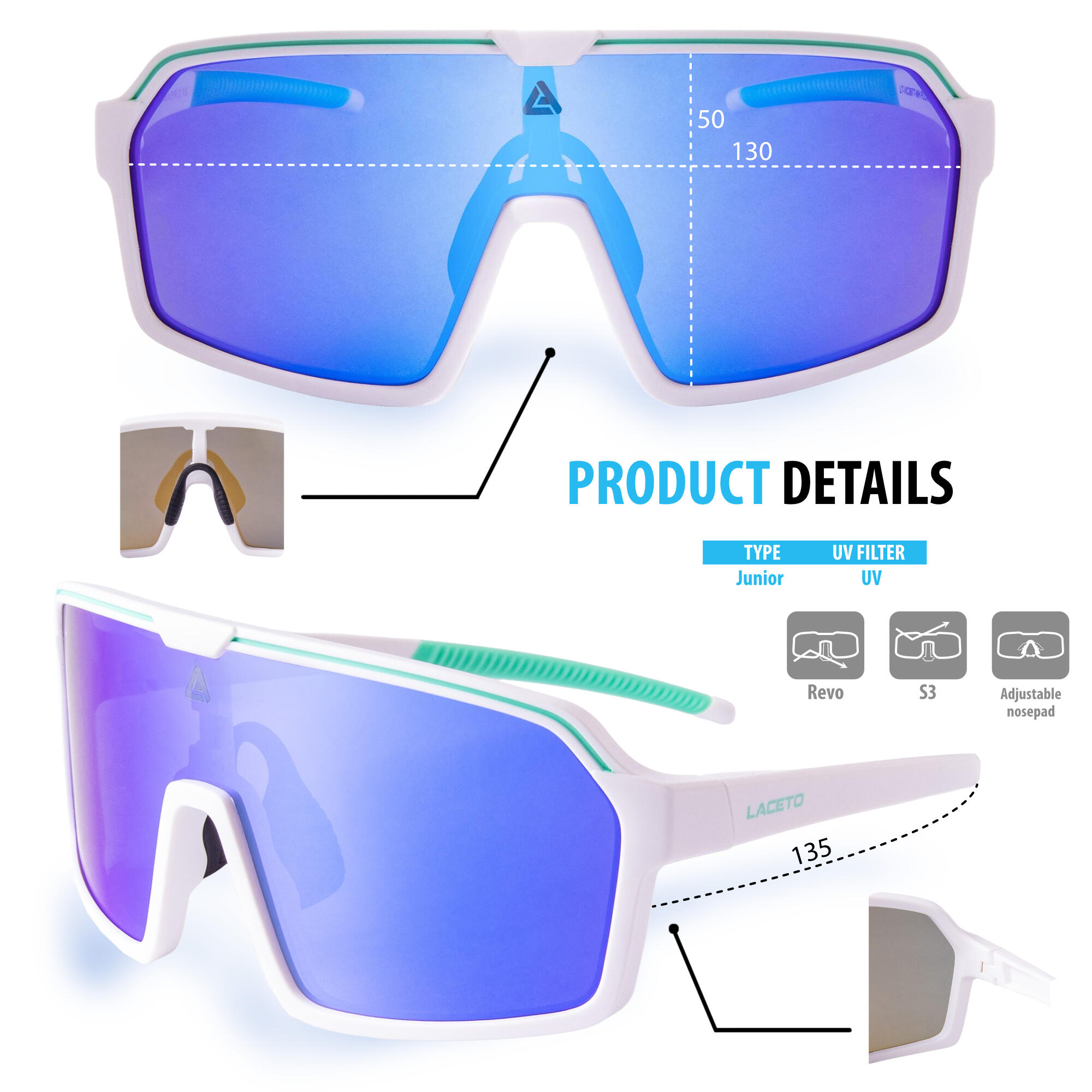 Polarisierte Sonnenbrille Laceto SYDNEY - Junior 5/5