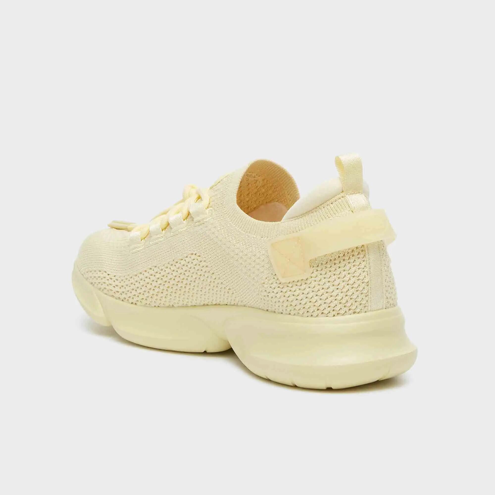 Sapatilhas Caminhada desportiva mulher Camden Amarelo-pálido 4/4