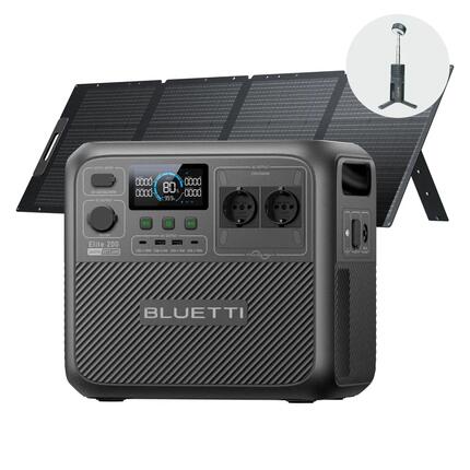 BLUETTI Elite 200 V2 Générateur +200W Panneau Solaire, 2073Wh pour Camping-car