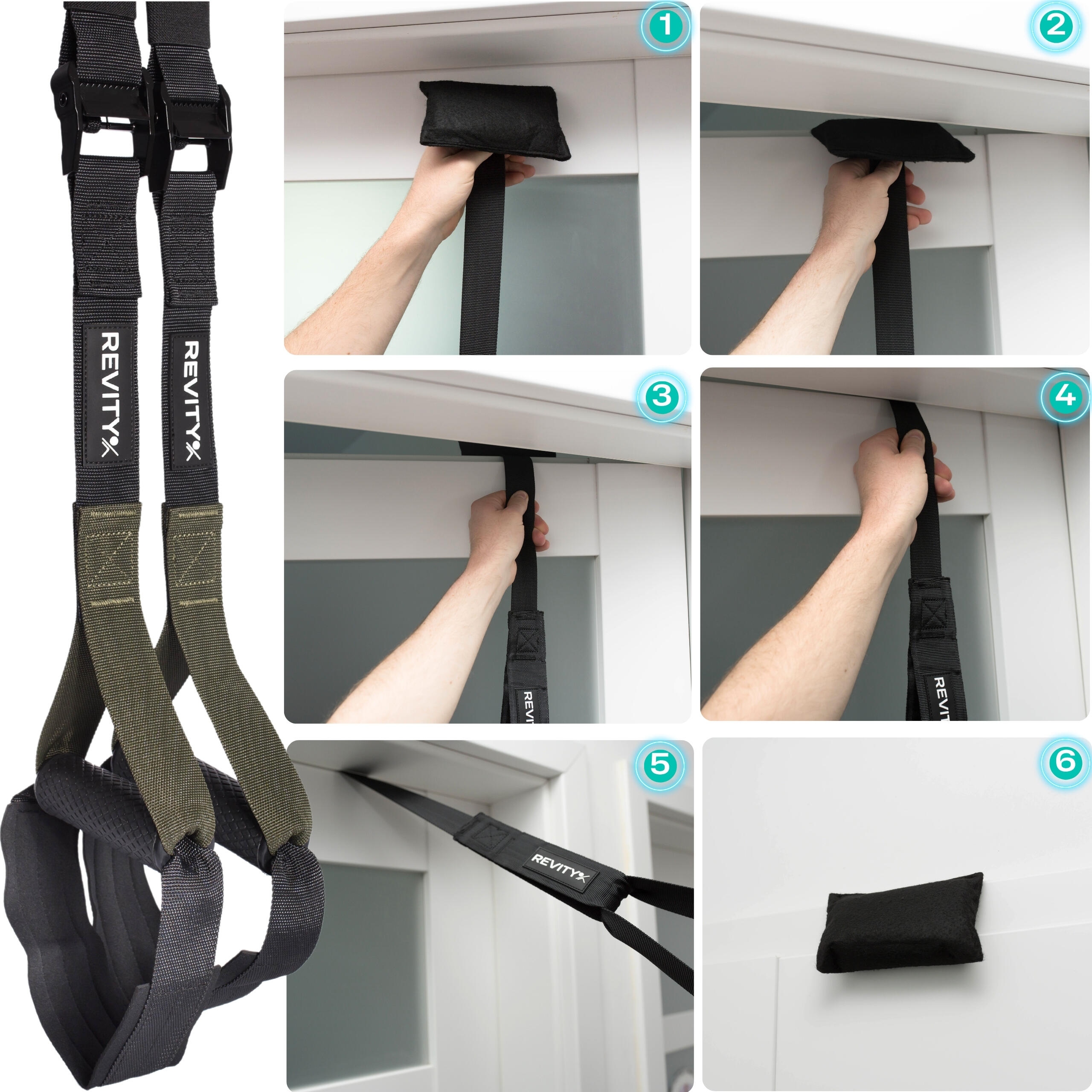 Sangles de suspension + ancrage porte, PDF entraînement Revity Gravity Trainer 11/11