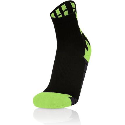 Chaussettes running - Unisexe - Interval - Noir/Jaune fluo