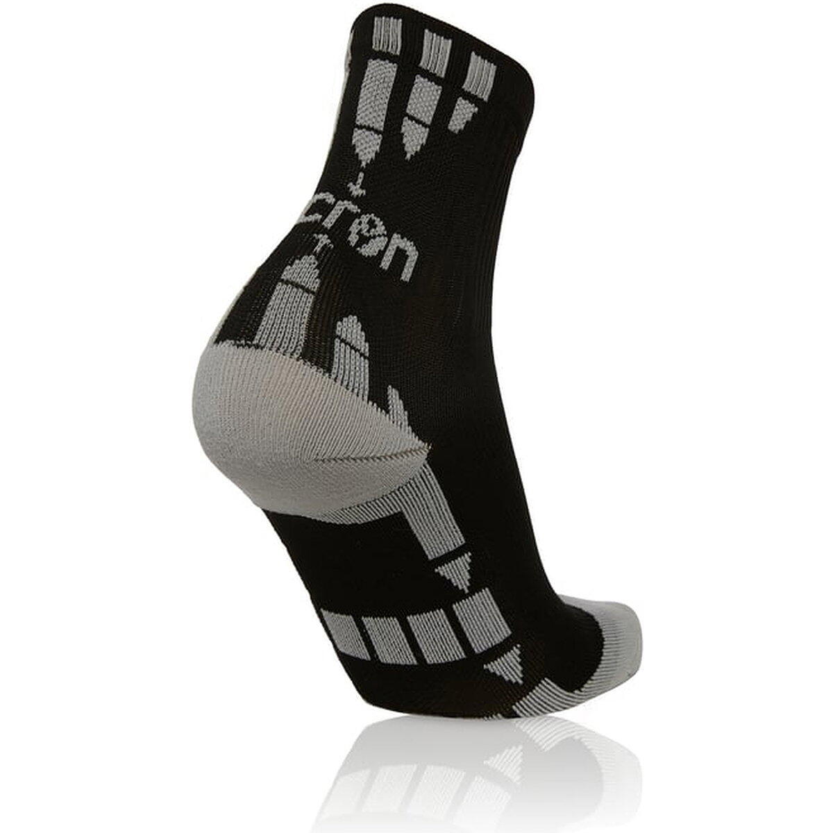 Chaussettes - Running - Macron Interval - Noir/Gris 3/3