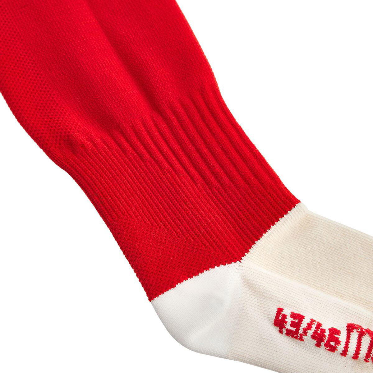 Kousen - Voetbal - Onisex - Macron Round Evo - Compressievoet, Versterkt - Rood 3/3