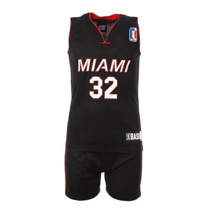 Miami Heat Ensemble de basketball Noir/Rouge Enfant Sport Zone