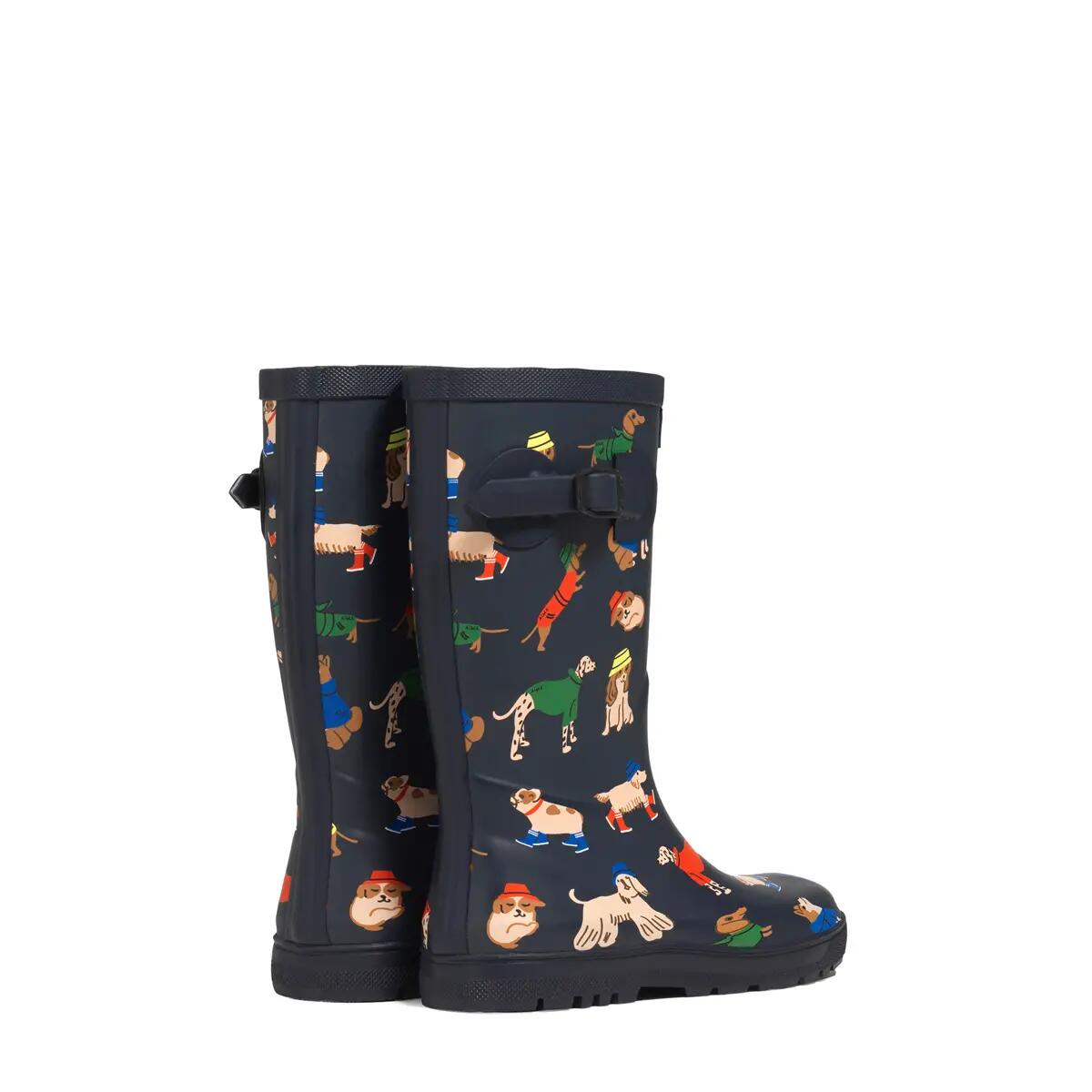 Bottes de pluie imprimées WOODY-POP PT UNISEX Enfant Bleu 3/4