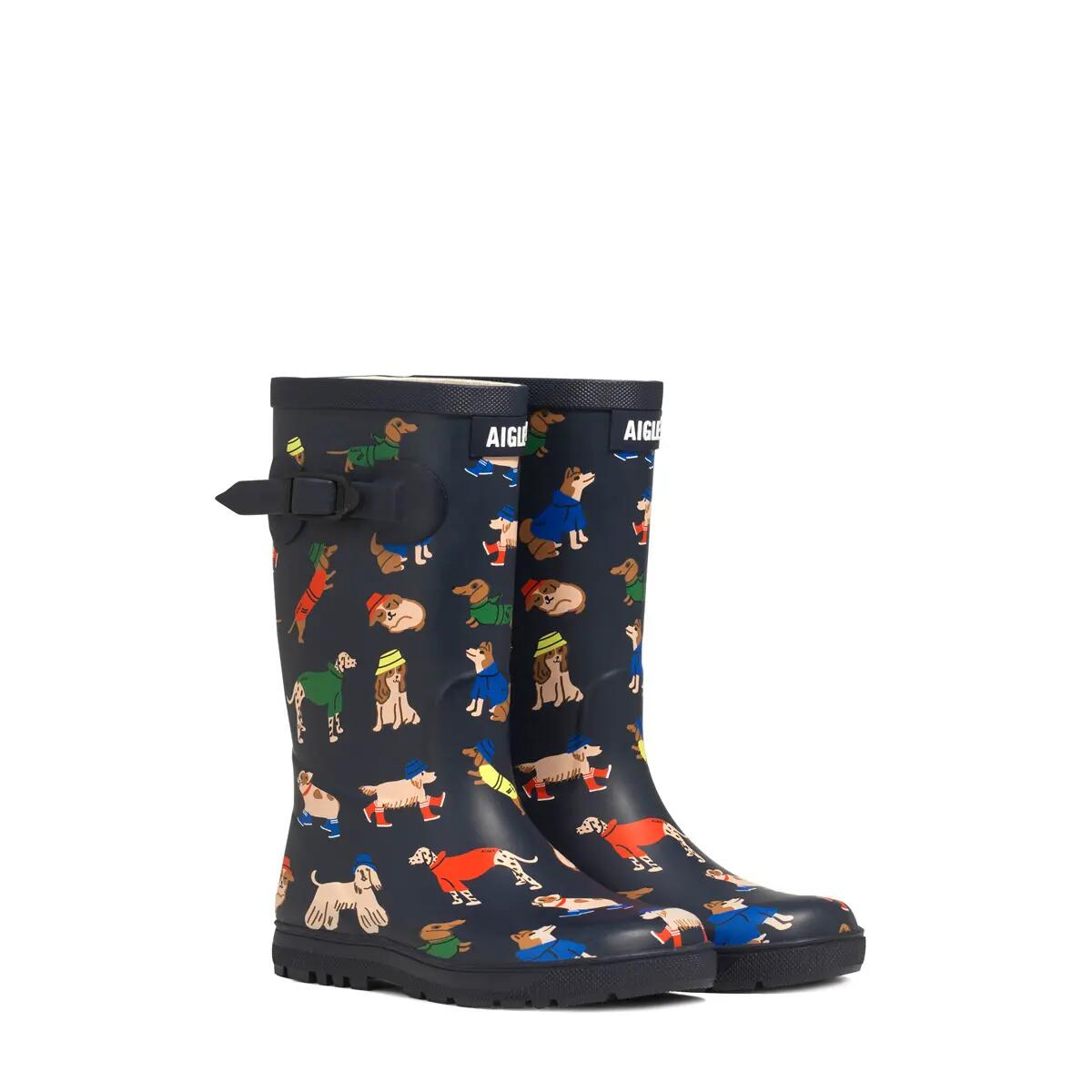 Bottes de pluie imprimées WOODY-POP PT UNISEX Enfant Bleu 2/4