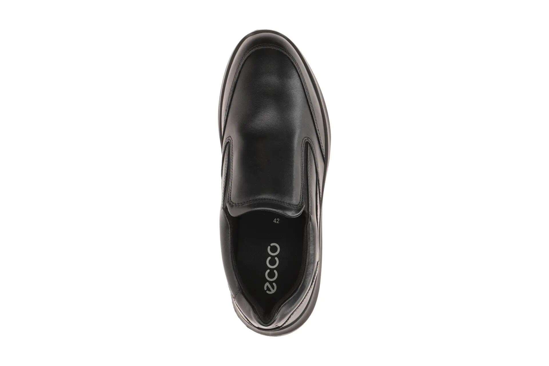 Ecco City Stride Slipper Schuhe schwarz Glattleder 571824 6/7