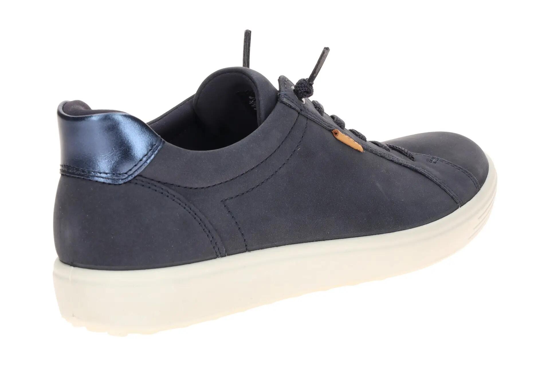 Ecco Soft 7 Schuhe Slipper blau Easy Slip Gummizug 490583 4/7