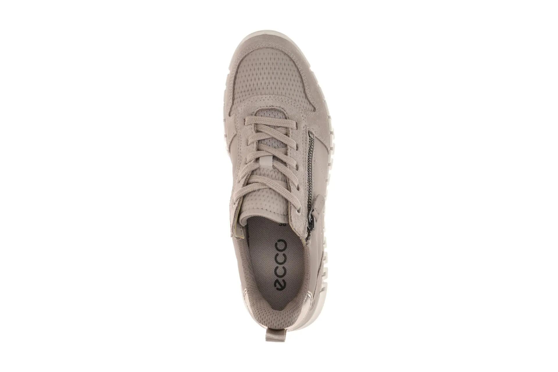 Ecco Gruuv Schuhe grau Damen Zip Sneakers 218353 6/7