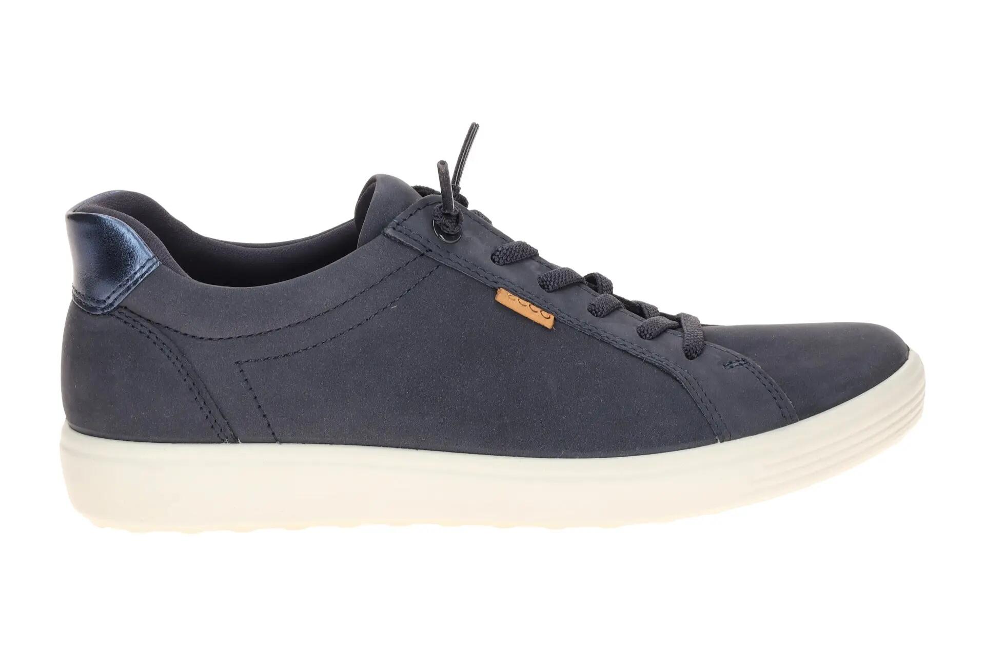 Ecco Soft 7 Schuhe Slipper blau Easy Slip Gummizug 490583 2/7