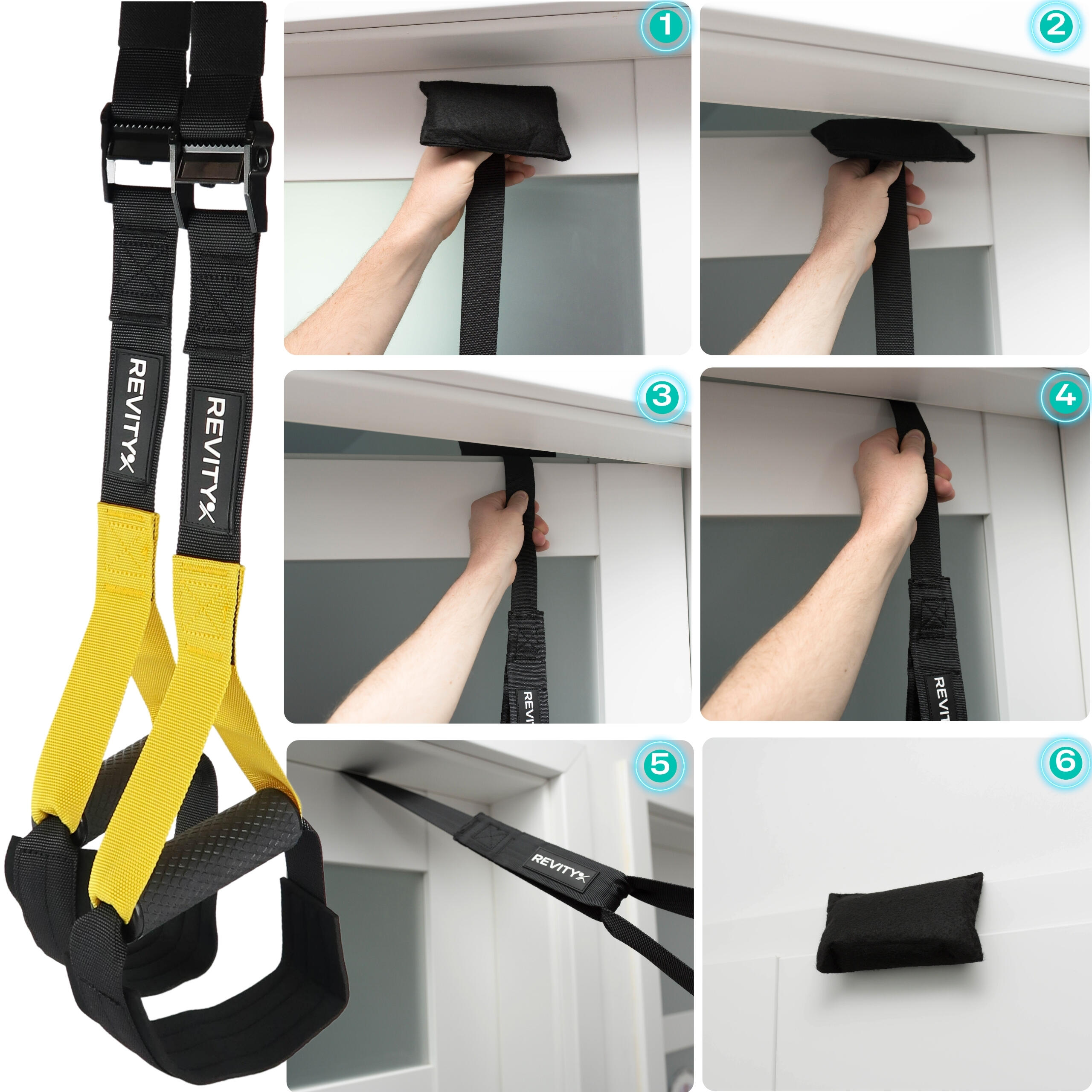 Suspension Trainer Set Gravity Trainer Premium Met Draagtas, PDF-trainingsschema 12/13