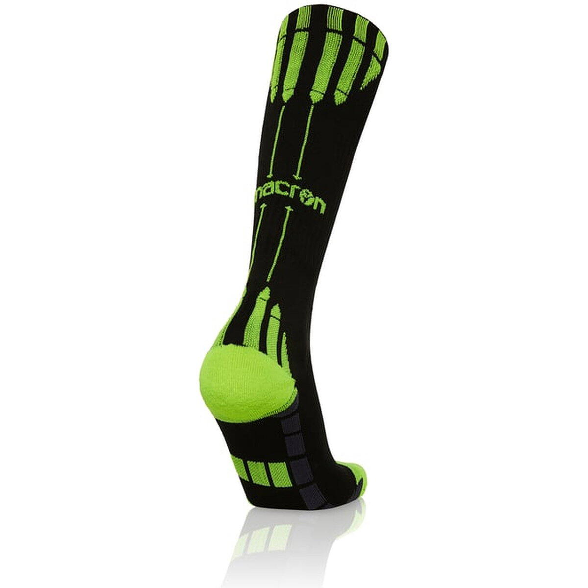 Chaussettes course - Compression, Anti-torsion - Noir/Jaune 4/4