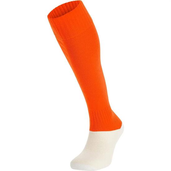 Chaussettes de foot - Renfort talon/orteil - Round Evo - Orange
