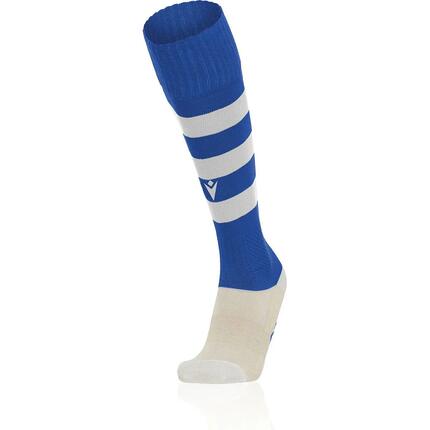 Chaussettes football - Compression - Macron Hoops Royal/Blanc