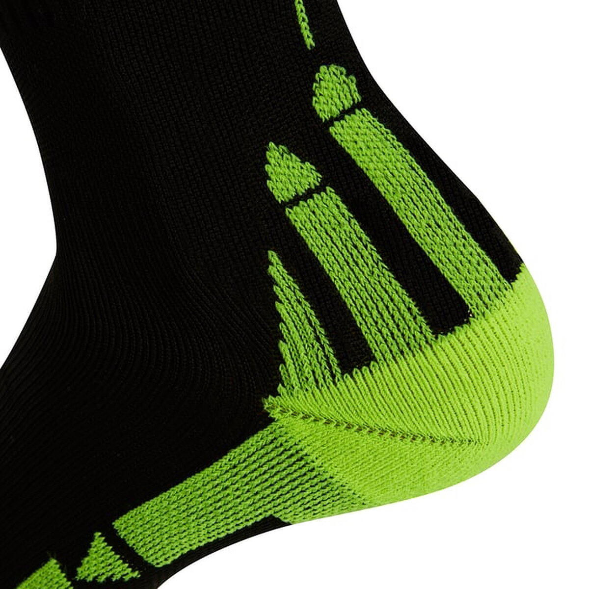 Chaussettes course - Compression, Anti-torsion - Noir/Jaune 3/4