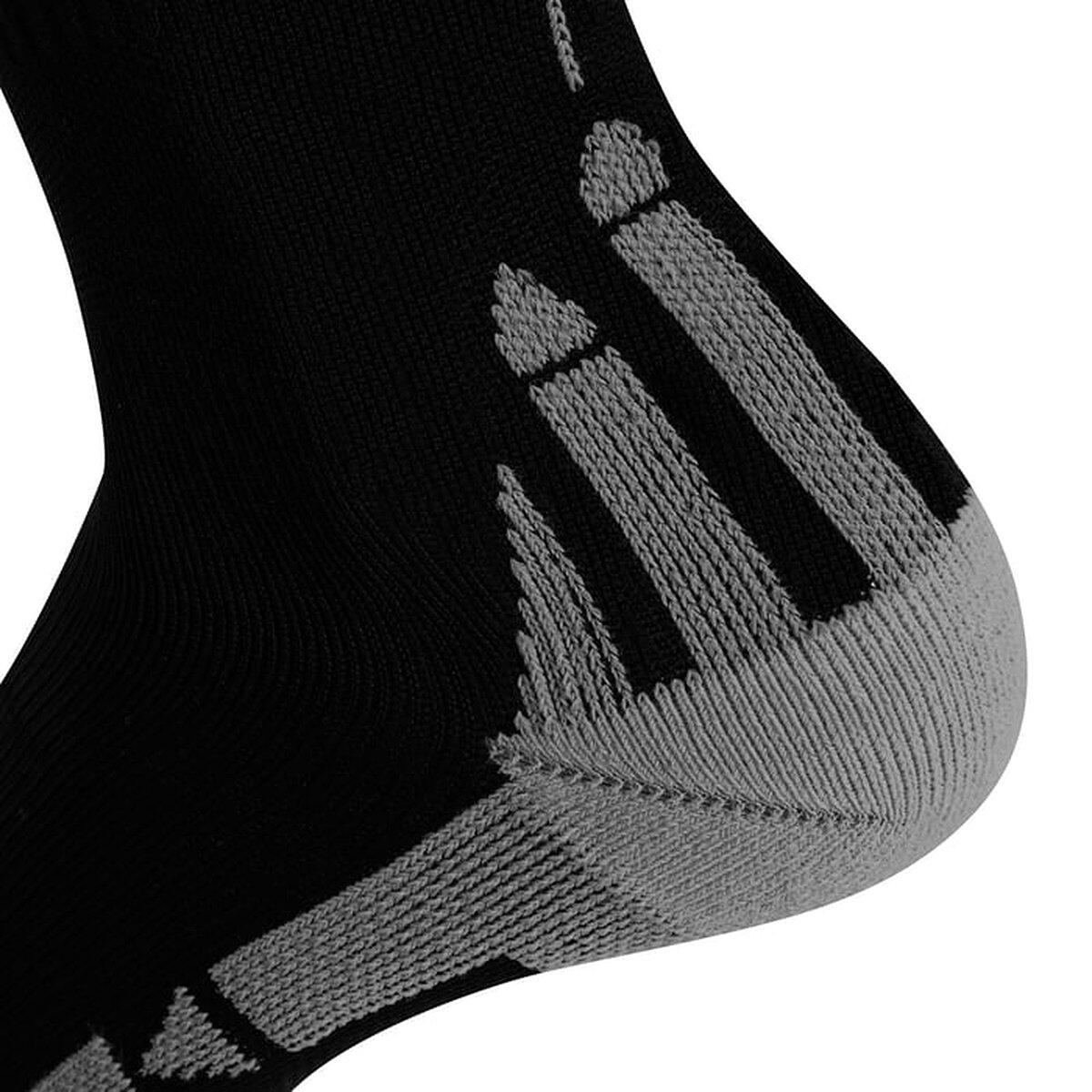 Chaussettes - Course - Compression, Amorti - Noir/Gris 2/4