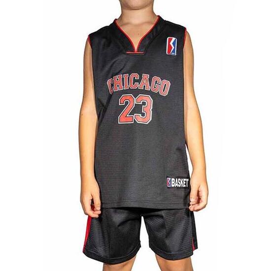 Chicago Bulls Ensemble de basketball Noir/Rouge Enfant Sport Zone