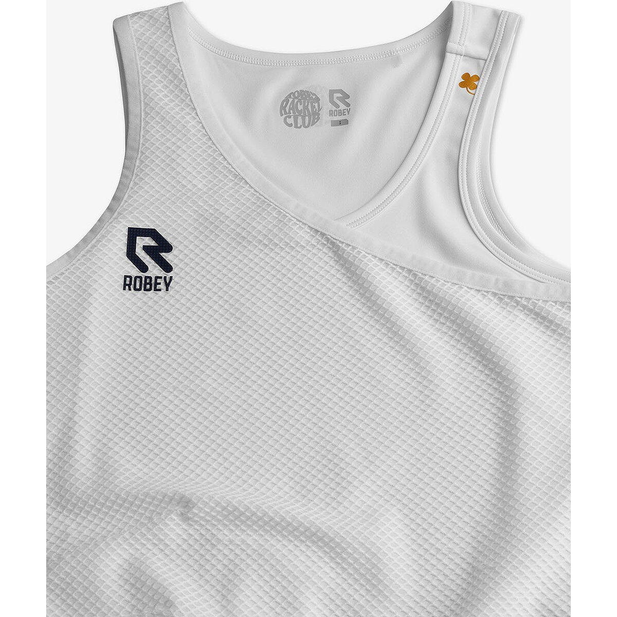 Débardeur Tennis - Femme - Ajusté, Mesh - Smash - Blanc 5/5