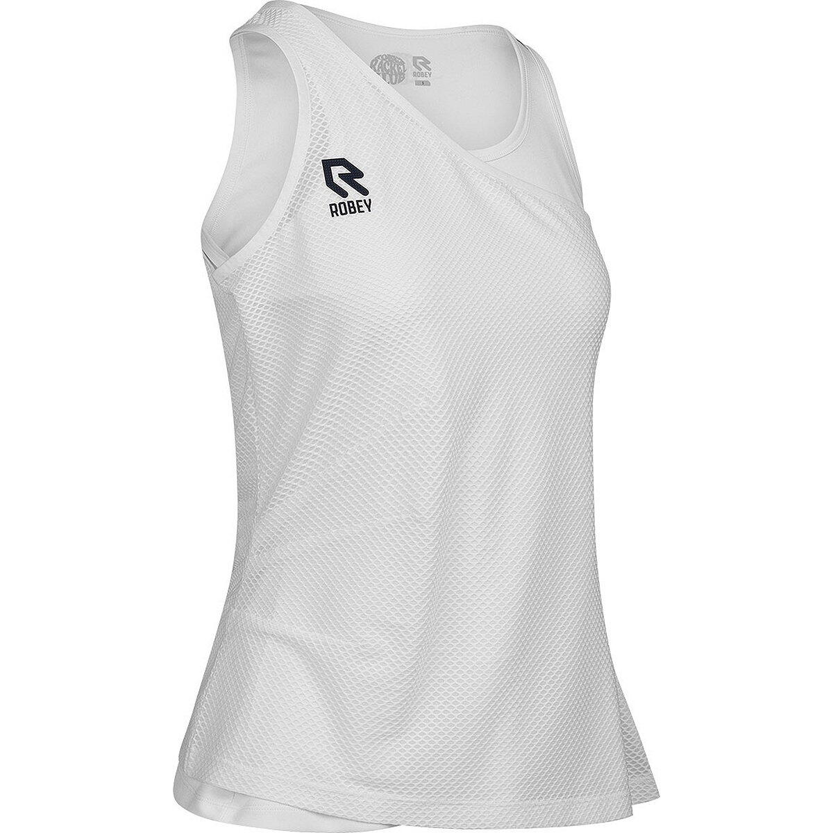 Débardeur Tennis - Femme - Ajusté, Mesh - Smash - Blanc 4/5