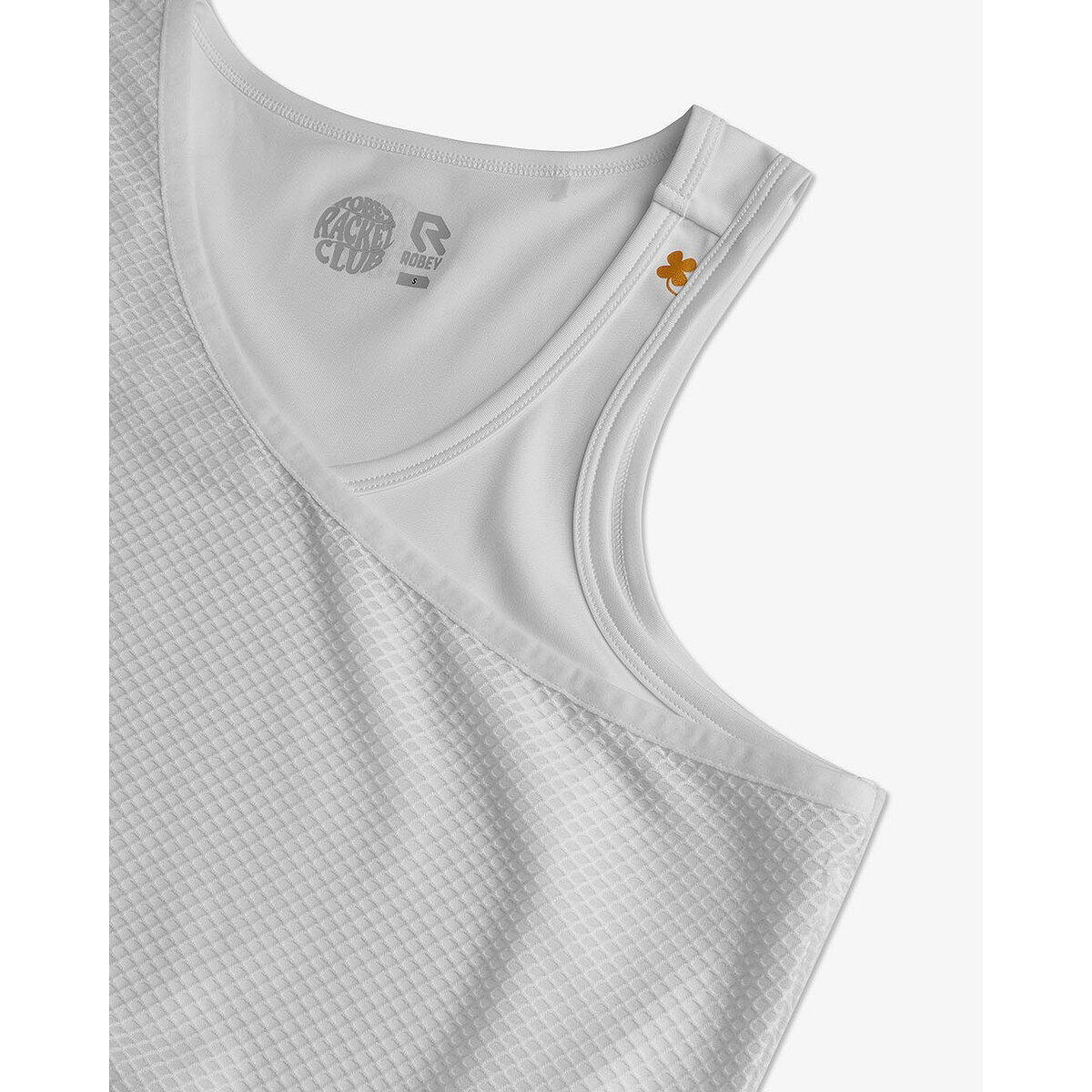 Débardeur Tennis - Femme - Ajusté, Mesh - Smash - Blanc 3/5