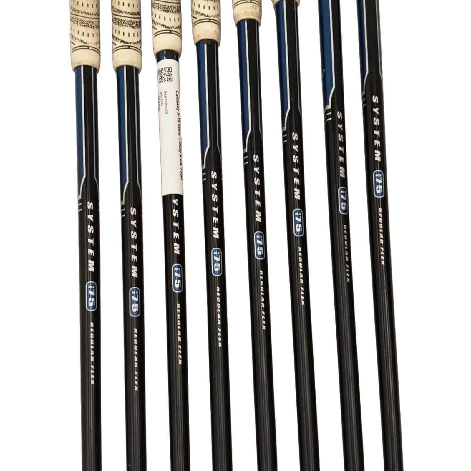 Callaway X-18 IJzerset / 4-PW+AW  / Flex Regular / Grafiet 4/7