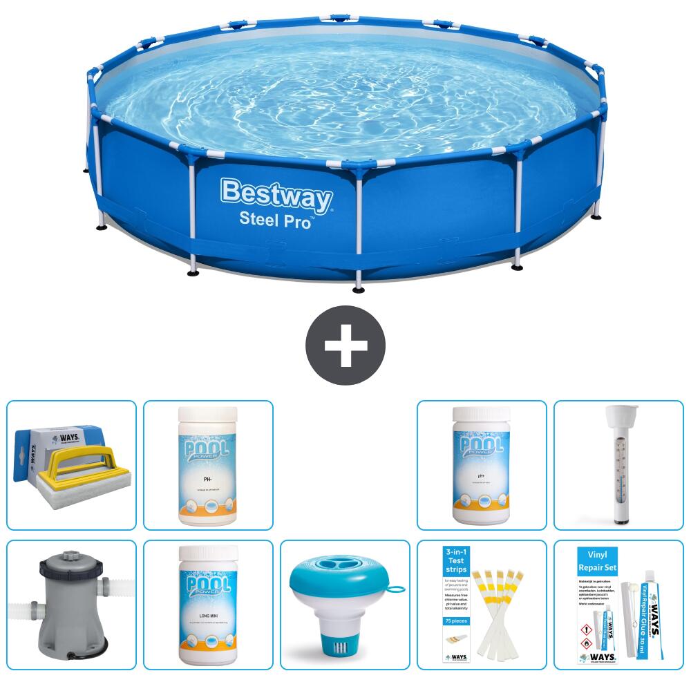 Bestway Steel Pro Rond - 366x76 cm - 10-delig S43338 1/7
