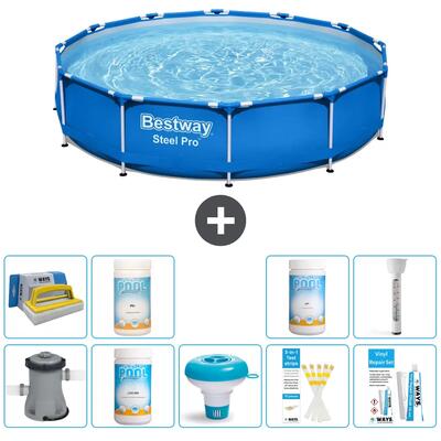 Bestway steel pro rond - 366x76 cm - 10-delig s43338
