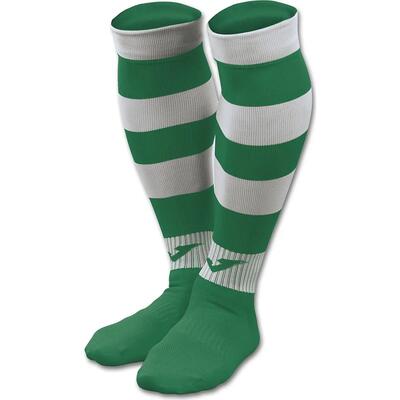 Kousen - voetbal - unisex - zebra ii - comfortabel, stevig - wit/groen
