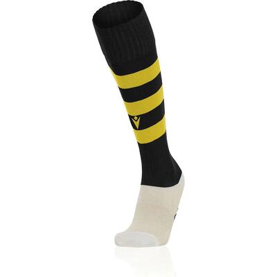 Voetbalkousen - macron hoops - compressie, versterkt - zwart/rood