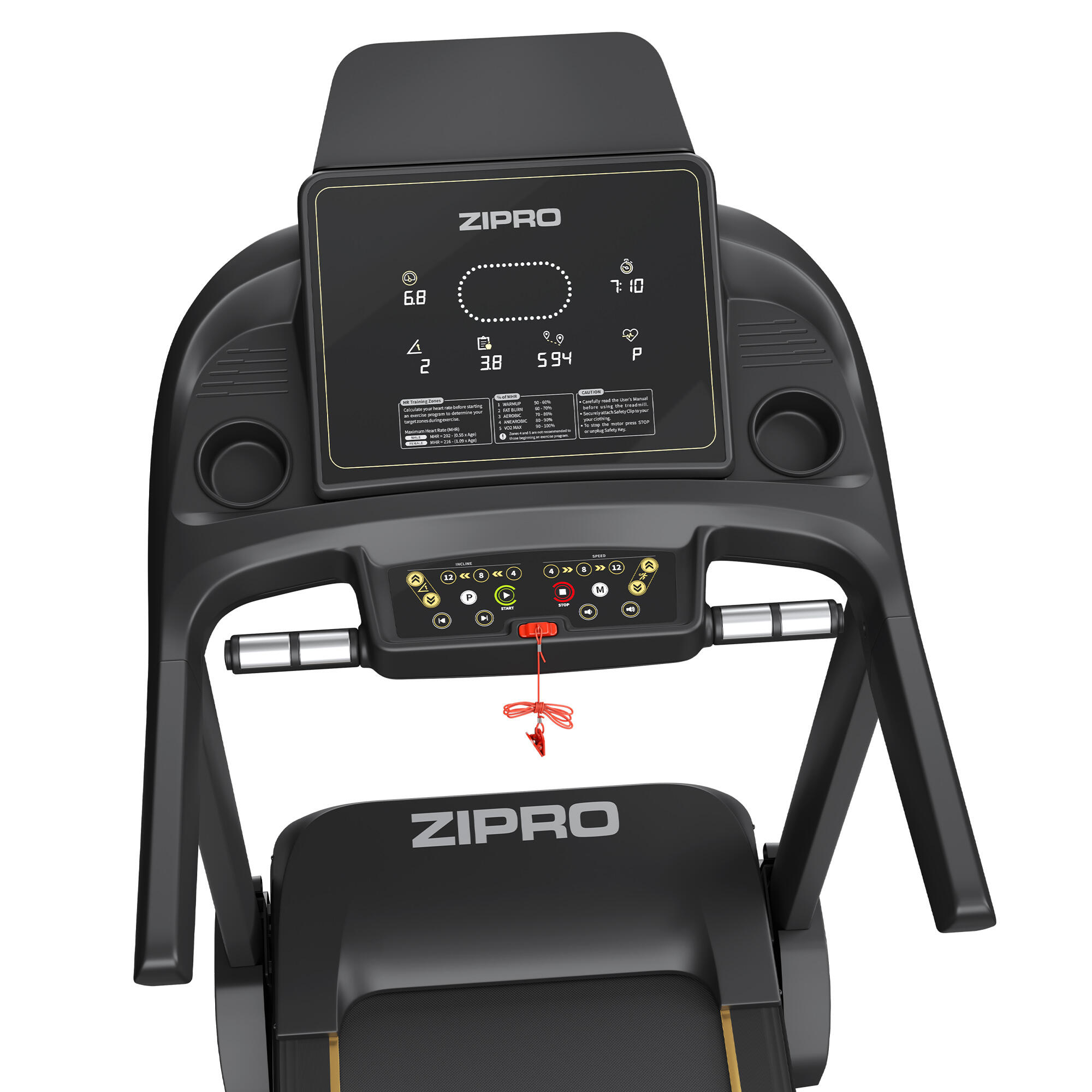 Bieżnia treningowa elektryczna do biegania do 22 km/h Pacemaker iConsole+ 15/16