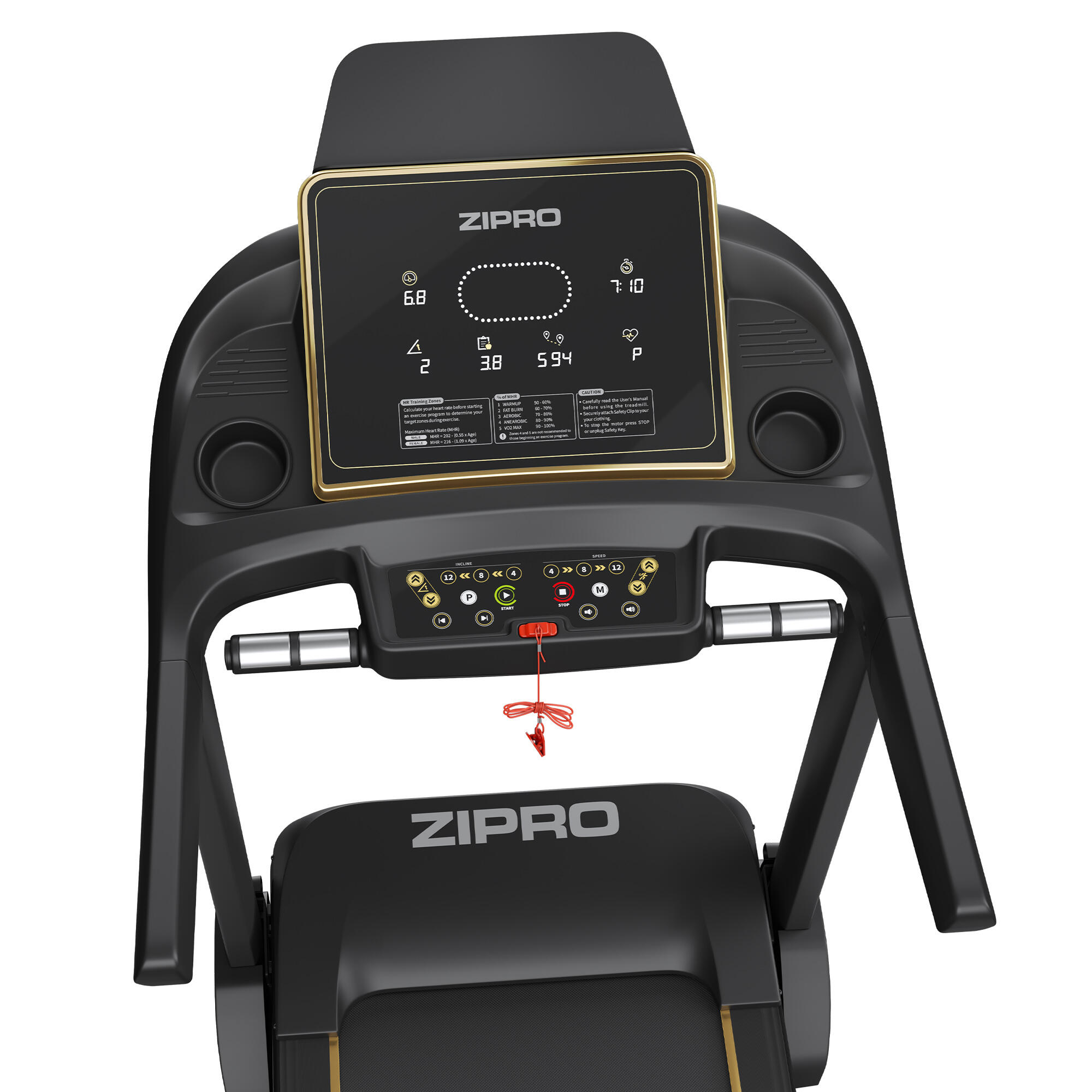 Bieżnia Domowa Elektryczna do Biegania do 22 km/h Zipro Pacemaker Gold iConsole+ 15/16