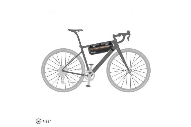 Framebag voor bikepacking Ortlieb Frame-Pack Toptube 3L Zwart 5/5