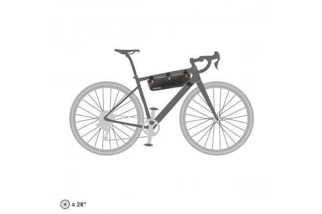 Rámová bikepackingová brašna Ortlieb Frame-Pack RC Toptube 3L Černá 5/5
