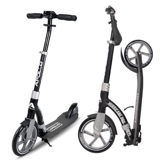 City-Scooter 'Hurricane' City-Roller mit Federung - Silber