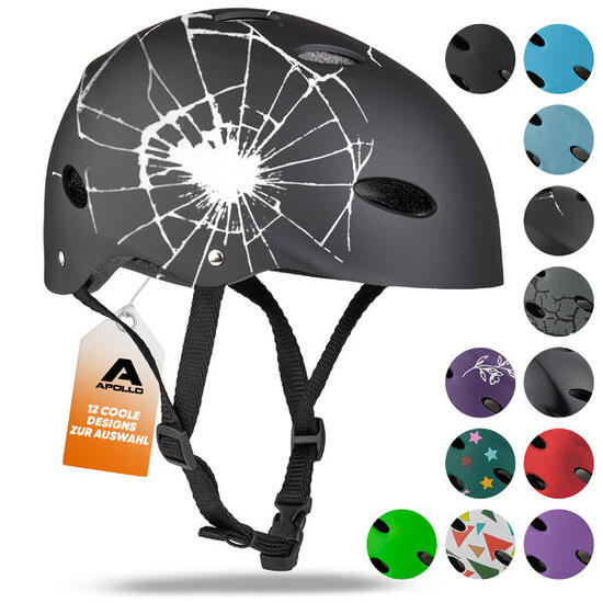 Apollo Skatehelm verstelbaar – Multi Sport Helm voor kinderen & volwassenen