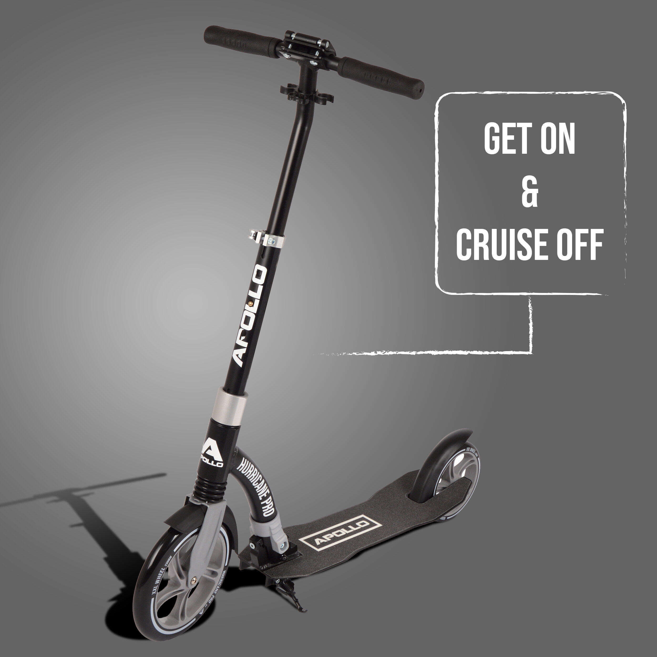 Trottinette urbaine 'Hurricane' avec suspension - Argent 6/7