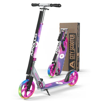 Apollo Citystep Phantom Pro – Kinderstep opvouwbaar met LED-wielen 200 mm