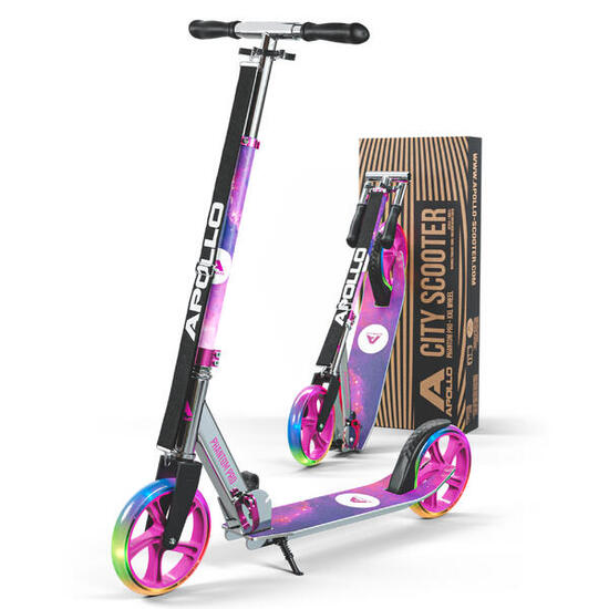 Apollo Citystep Phantom Pro – Kinderstep opvouwbaar met LED-wielen 200 mm