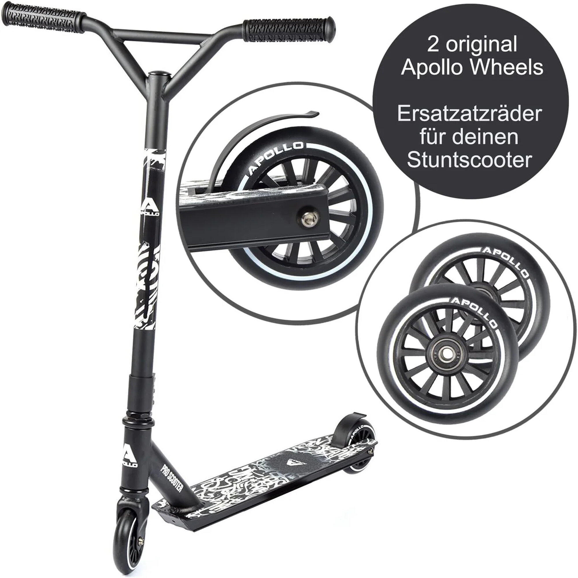 Stunt Scooter reservewielenset Pro Wheels - ABEC9 kogellagers, voor stuntstep 5/5