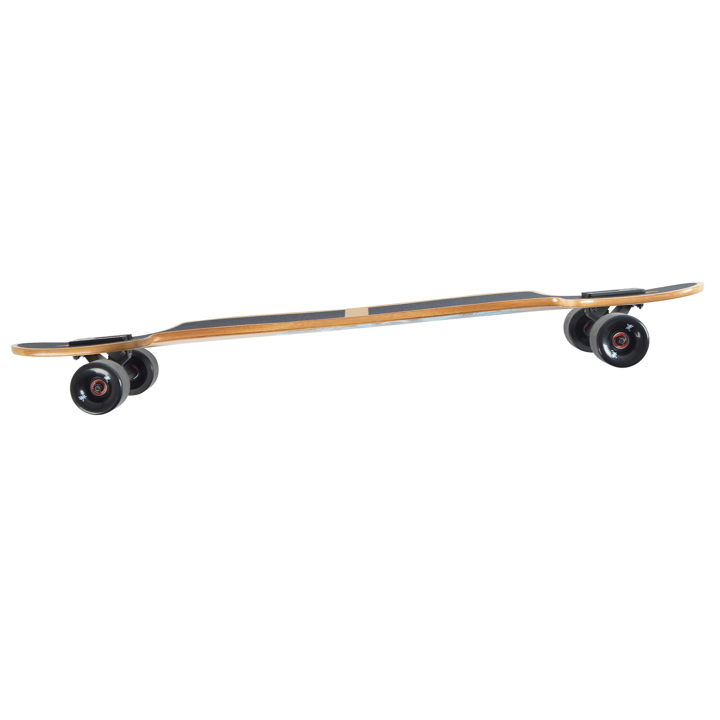 Longboards Twin Tip DT de fibra de vidrio, extremadamente ligeros y estables 3/6