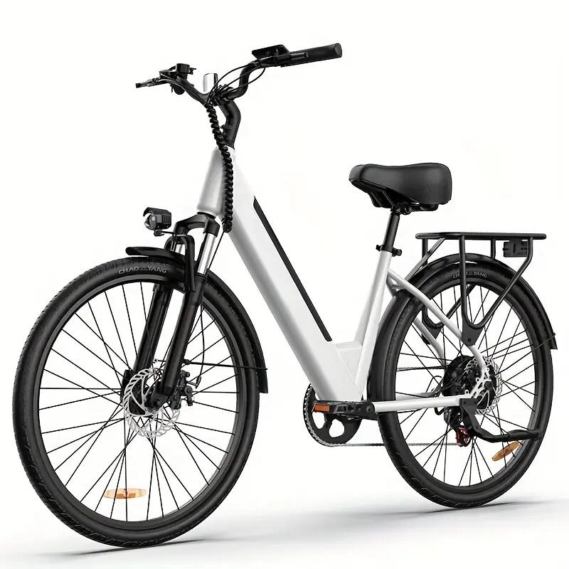 URLIFE E26 26" Electric Bicycle - White