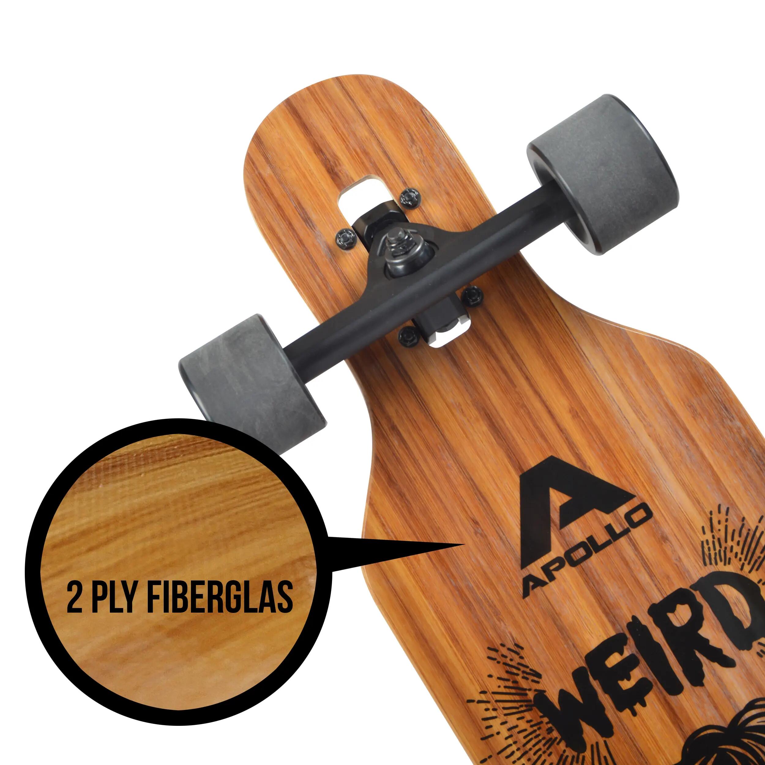 Longboards Twin Tip DT de fibra de vidrio, extremadamente ligeros y estables 4/6