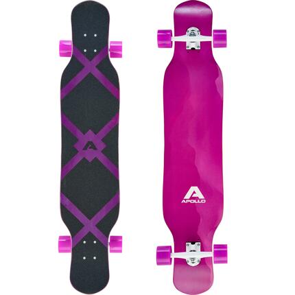Planche Longboard 116x24cm ABEC 9, idéale pour pros & débutants, cruiser élégant