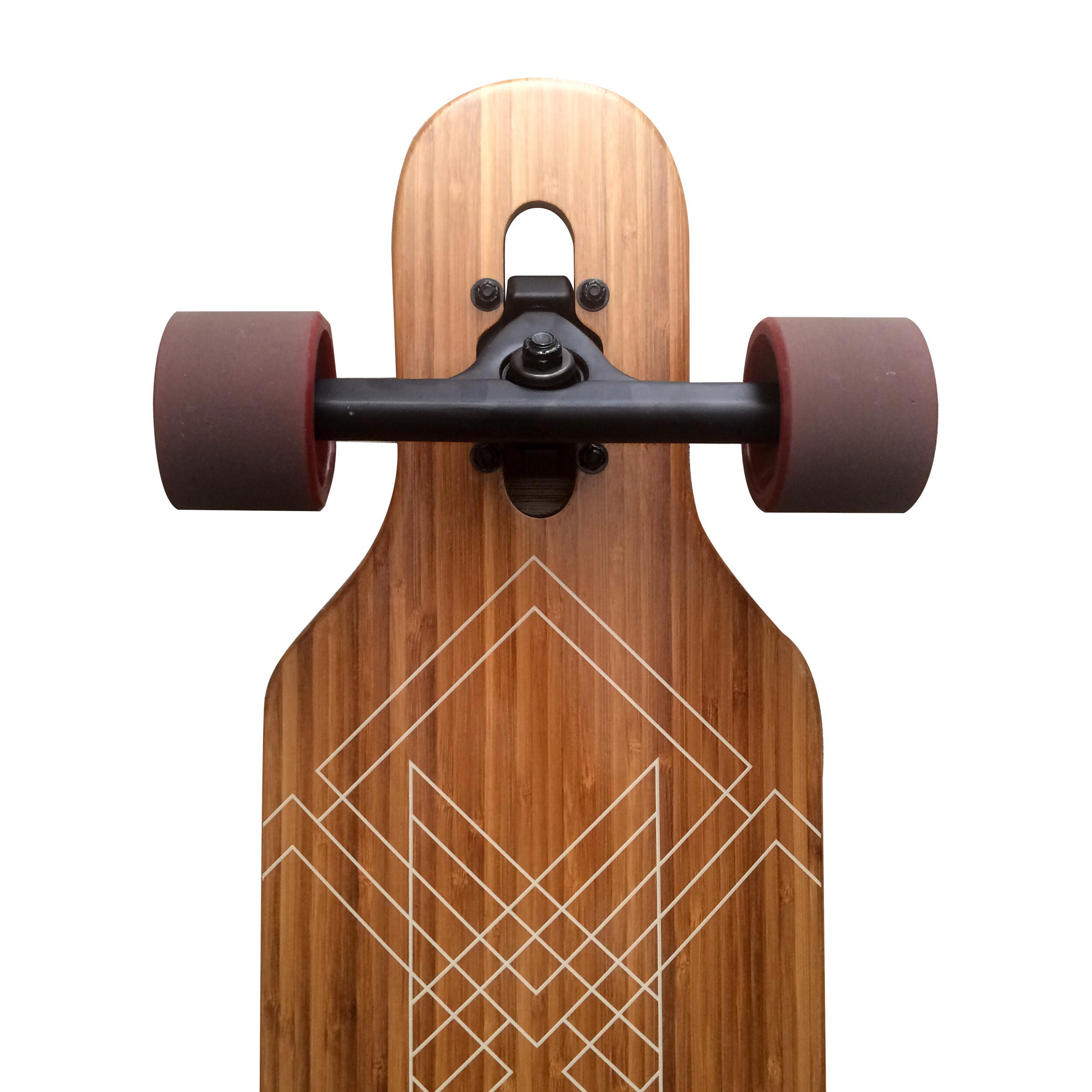 Longboards Twin Tip DT de fibra de vidrio, extremadamente ligeros y estables 3/6
