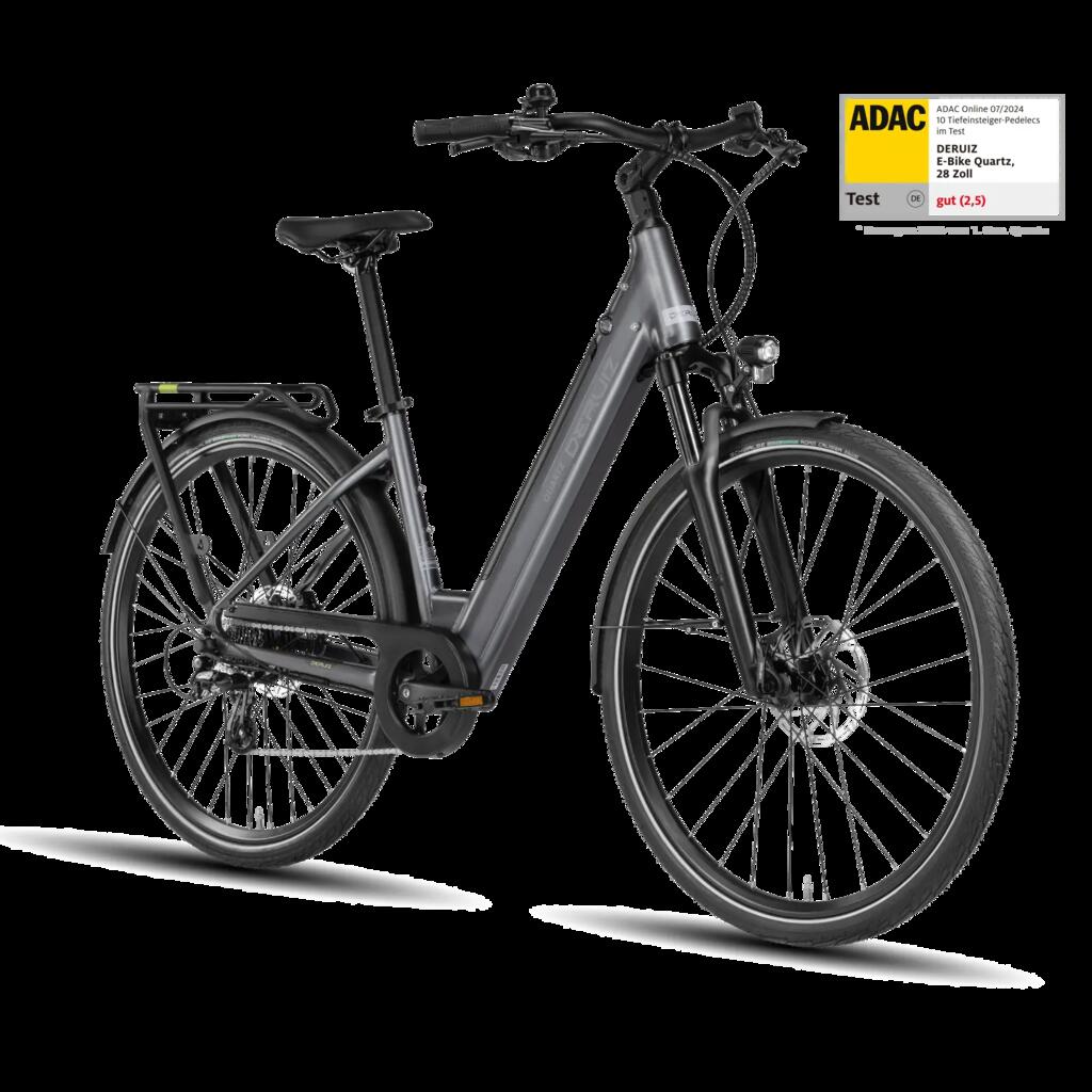 Quartz E-Bike 28" 250W Torque Sensor 644Wh Battery Range 161 km