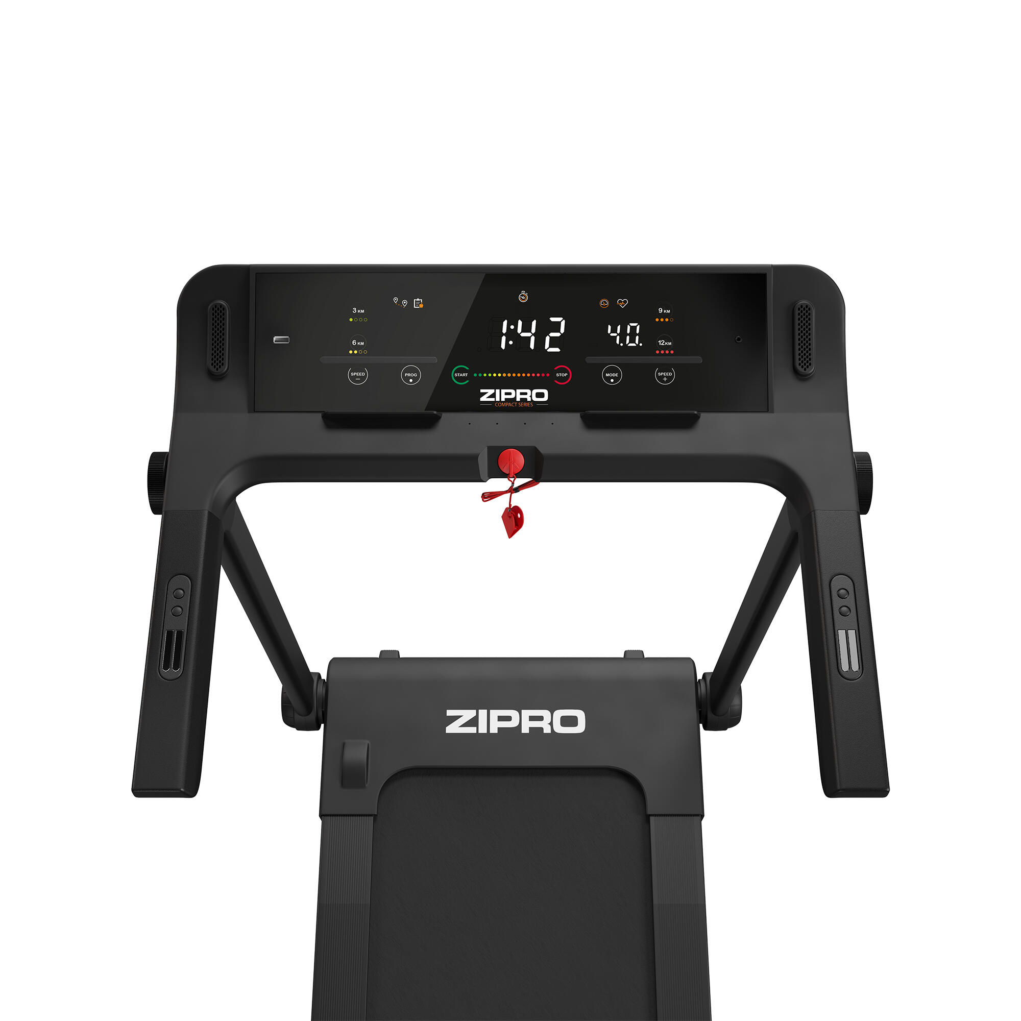 Tapis de course pliant Zipro Pacto 125 x 45 cm, 16 km/h, avec FitShow, Kinomap 10/14