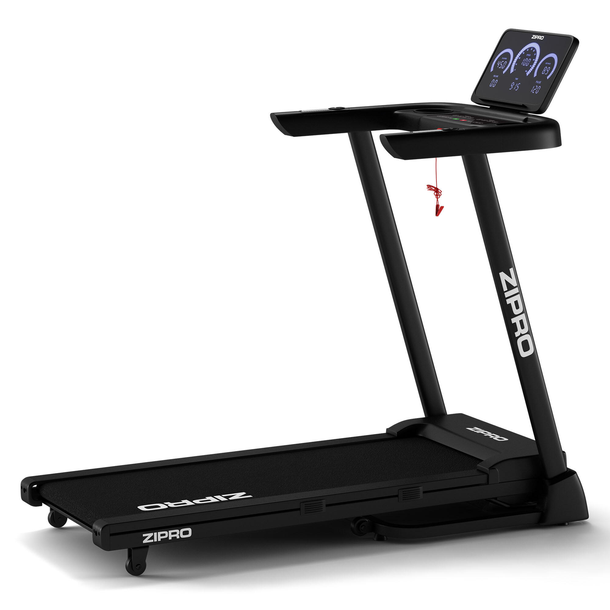 Tapis de course Zipro Luma 12 km/h 120 x 44 cm FitShow Kinomap Écran LCD 8/16