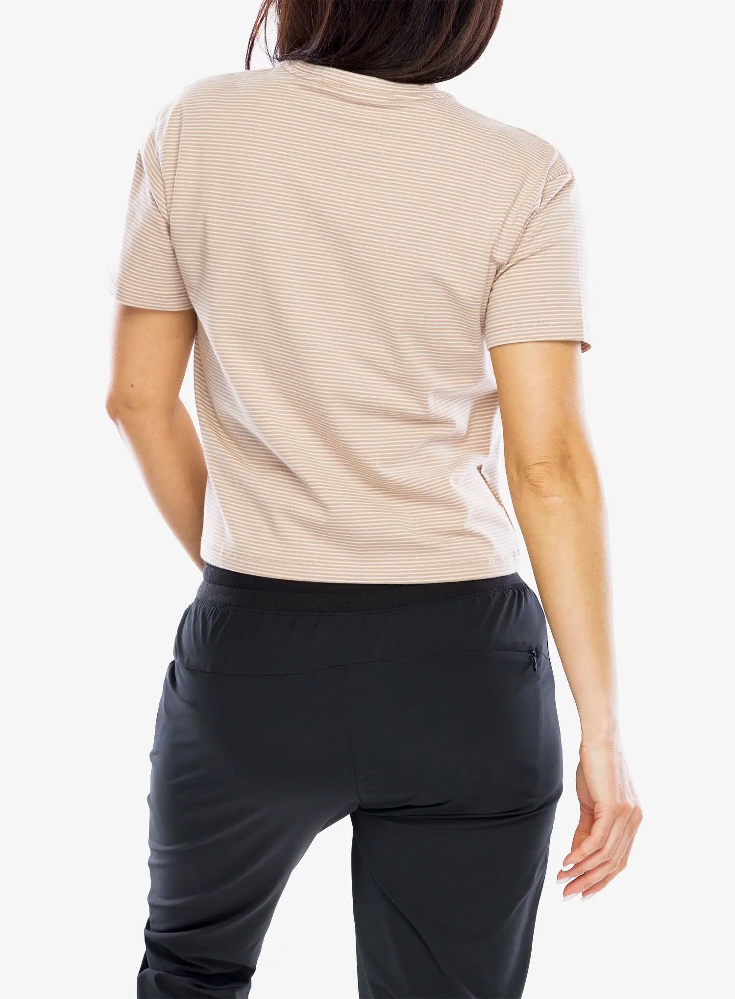 Koszulka bawełniana damska Black Diamond BD Stripe SS Tee 4/5